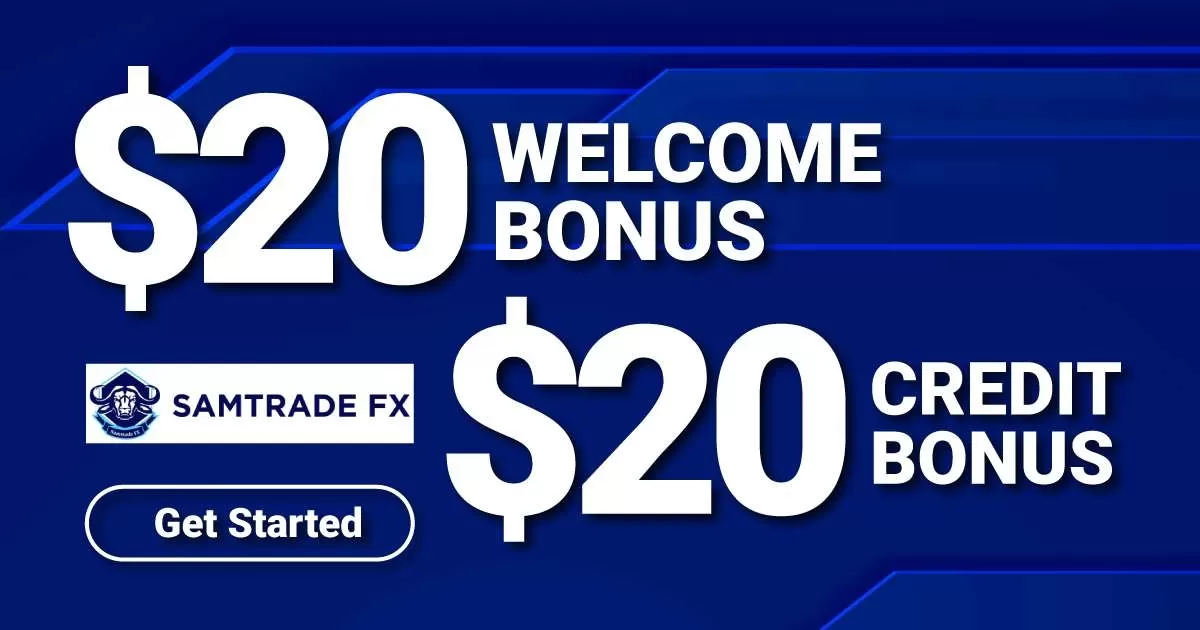 SamTrade Stunning $20 + 20% Deposit Bonus
